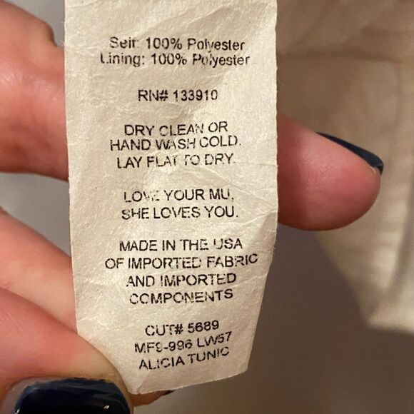 SHOW ME YOUR MUMU Alicia Tunic Wild Cheetah White Women’s Size Small - Picture 9 of 9